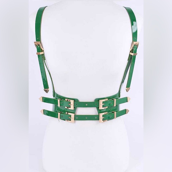 Plus Size Stallion II Western Leather Corset Harness Statement Belt - Picture 3 of 7